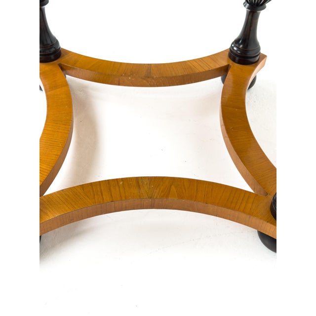 Wood Swedish Grace Marquetry Table by Birger Ekman for Mjölby Intarsia, 1935 For Sale - Image 7 of 10