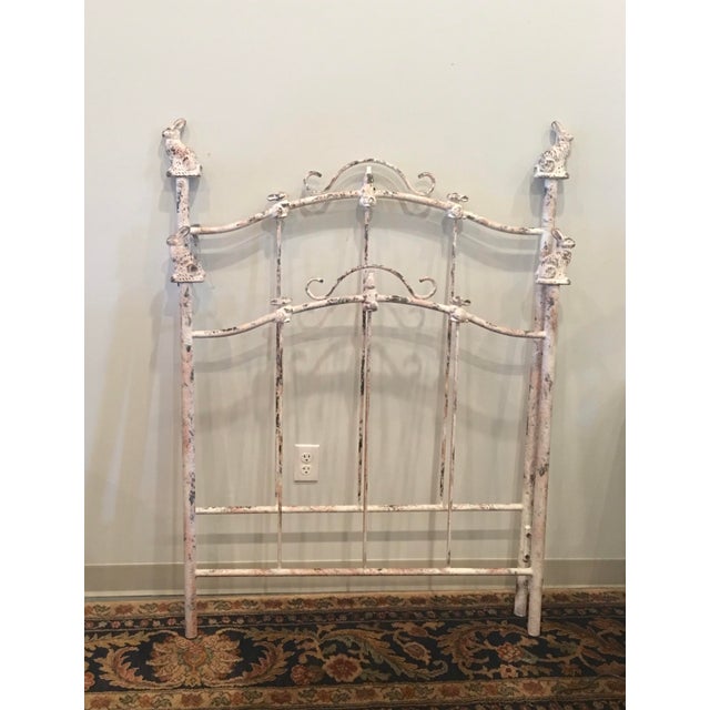 Corsican Antique White Wrought Iron Twin Bunny Bed ...