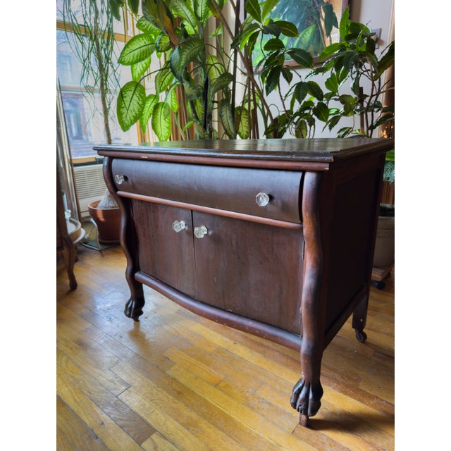 American Late 19th Century Antique American Empire Style Washstand/Side Cabinet. For Sale - Image 3 of 13