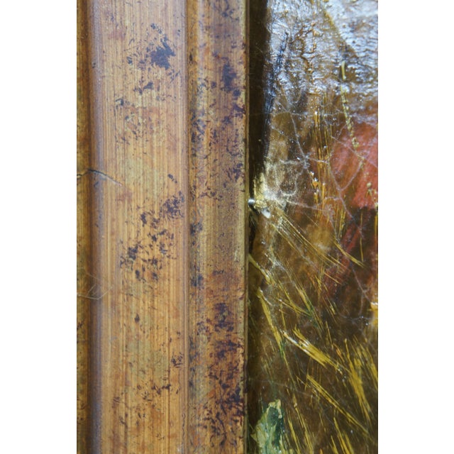 Large Springer Spaniel Dog Landscape Portrait Oil Painting on Board 49" For Sale - Image 10 of 12