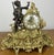Vintage Style Brass Figurine Mantel Clock For Sale - Image 13 of 13