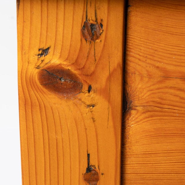 Brown Late 19th Century English Scrubbed Pine One Drawer Farmhouse Kitchen Table For Sale - Image 8 of 13