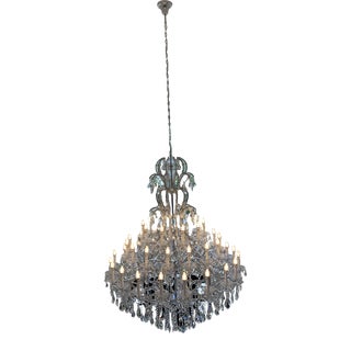 Large Schonbek Crystal Chandelier For Sale