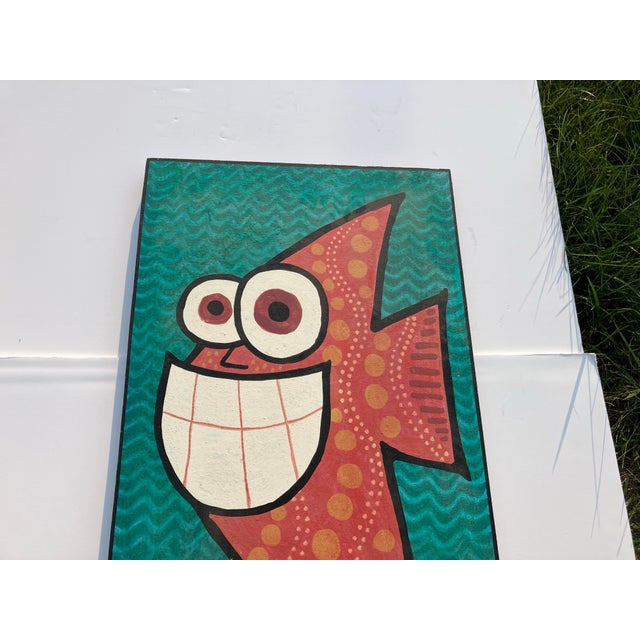 1990s Boston Outsider Art Signed Fata For Sale - Image 5 of 6