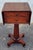 Traditional 1940s Mahogany Empire Drop Leaf End Table With Two Drawers For Sale - Image 3 of 10