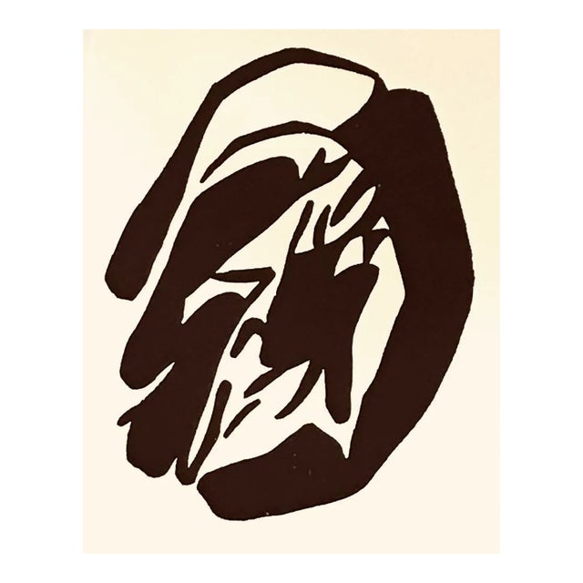 Jean Arp Woodcut Untitled A18 Published 1982 For Sale