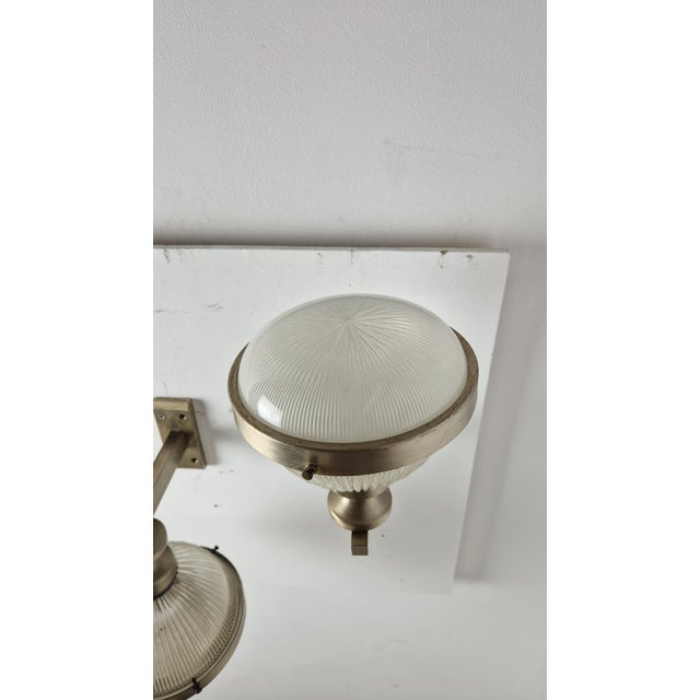 Vintage Chrome Wall Lights with Fresnel Glass, 1960s, Set of 2 For Sale - Image 12 of 14