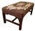 Early 20th Century Antique Mahogany Footstool Upholstered in Needlepoint For Sale - Image 10 of 12