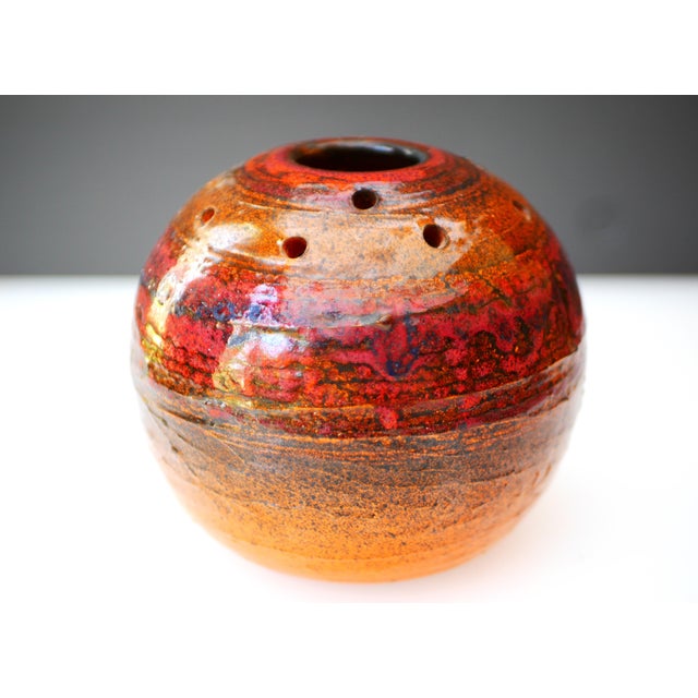Mid-Century Modern Mid-Century Art Pottery Vase in Ceramic from Tilgmans For Sale - Image 3 of 11