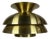 Danish Pendant Lamp in Bushed Aluminium, 1970s For Sale