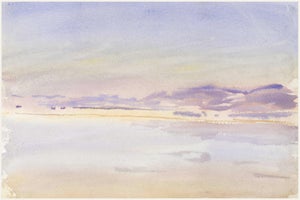 Sunset at Sea by John Singer Sargent, Vintage Art Print, 60" X 40"