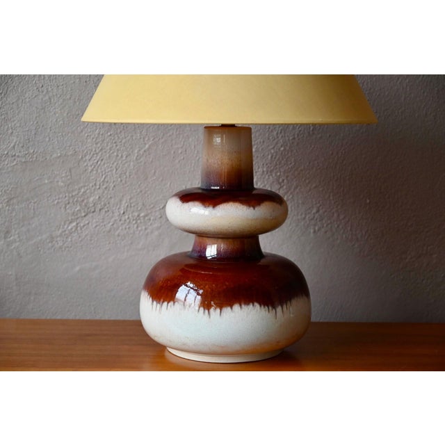 Brutalist Fat Lava Ceramic Totem Lamp, 1970s For Sale - Image 4 of 15