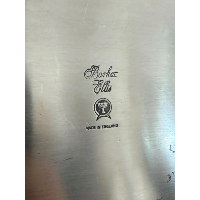 Large Regency Style Barker Ellis Silver Footed Gallery Tray For Sale In Los Angeles - Image 6 of 6