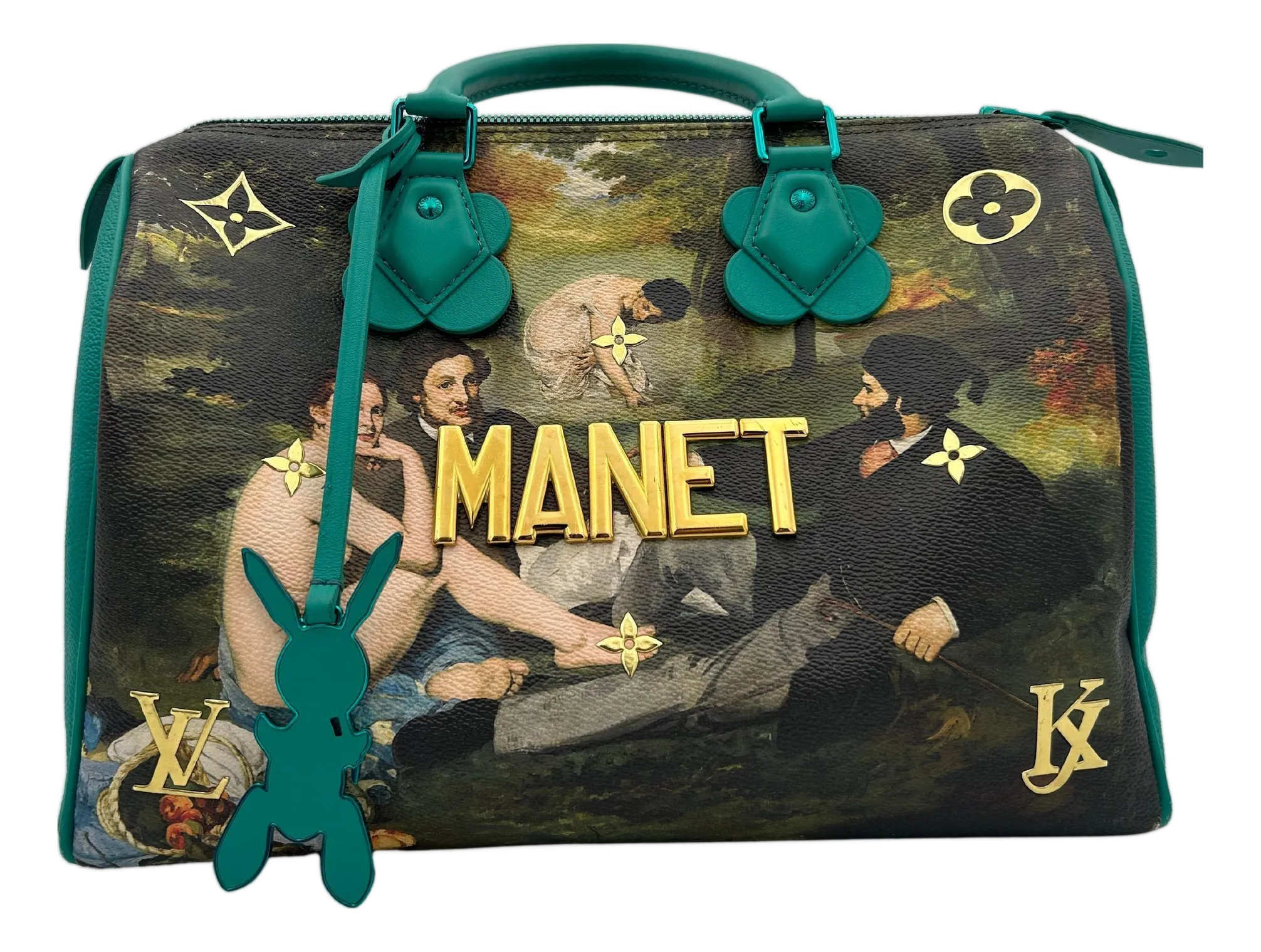 Louis Vuitton X Jeff Koons Manet Speedy 30 | Chairish