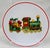 Vista Alegre Vintage 1987 Vista Alegre Portugal “Christmas Magic” Porcelain Coasters, Set of 6 For Sale - Image 4 of 9