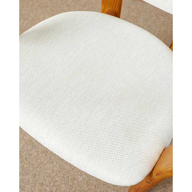 Beige Vintage Dining Chairs in Pine, 1980s, Set of 4 For Sale - Image 8 of 9