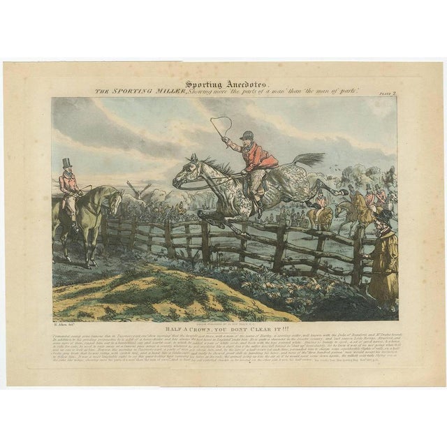 Henry Alken, Half a Crown, You Don't Clear It!, 1832, Print For Sale