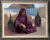 Philippe Alfieri, Bedouin Woman in Purple, Oil on Canvas, Signed l.r. For Sale