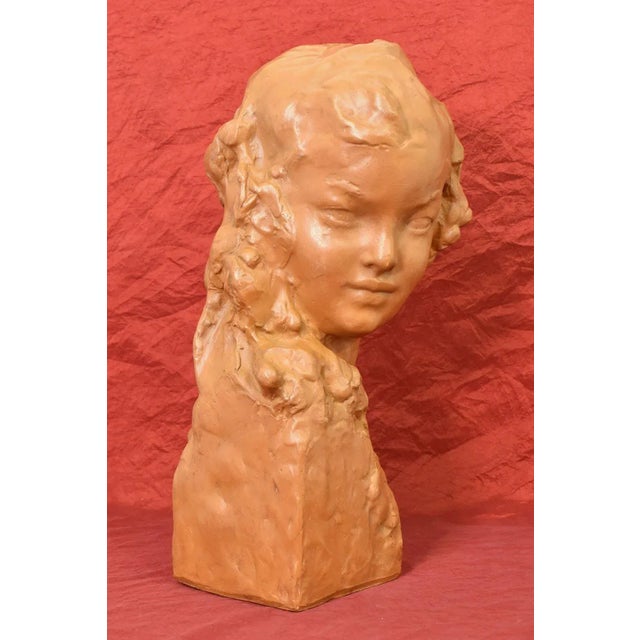 Amedeo Gennarelli, Art Deco Maternity Sculpture, Terracotta, 20th Century For Sale - Image 9 of 9