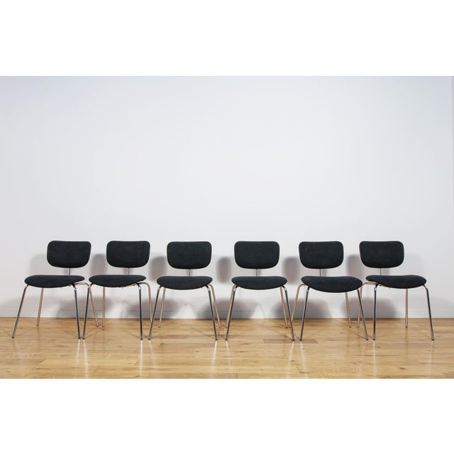 Mid-Century Modern Mid-Century SE68 Side Chairs by Egon Eiermann for Wilde & Spieth, Germany, 1960s, Set of 6 For Sale - Image 3 of 18