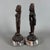 Artigianale, Ancient Asian Statues Deities, 20th Century, Carved Wood and Marble, Set of 2 For Sale - Image 5 of 11