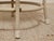White Vintage Bamboo-Style Metal Stool For Sale - Image 8 of 9