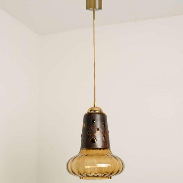 Copper Glass Pendant Lamp from Raak, 1960 For Sale - Image 12 of 12