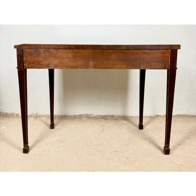 Brown Spanish Console Table with Two Drawers, 1980s For Sale - Image 8 of 11