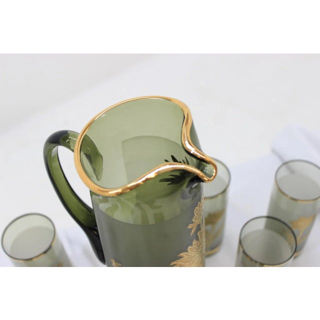 Jug and 7 Glasses by Bohemia Glass, 1970s, Set of 8 For Sale - Image 9 of 11