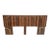 1970s Brutalist-Inspired King Size Headboard With Twin Metal Frames For Sale