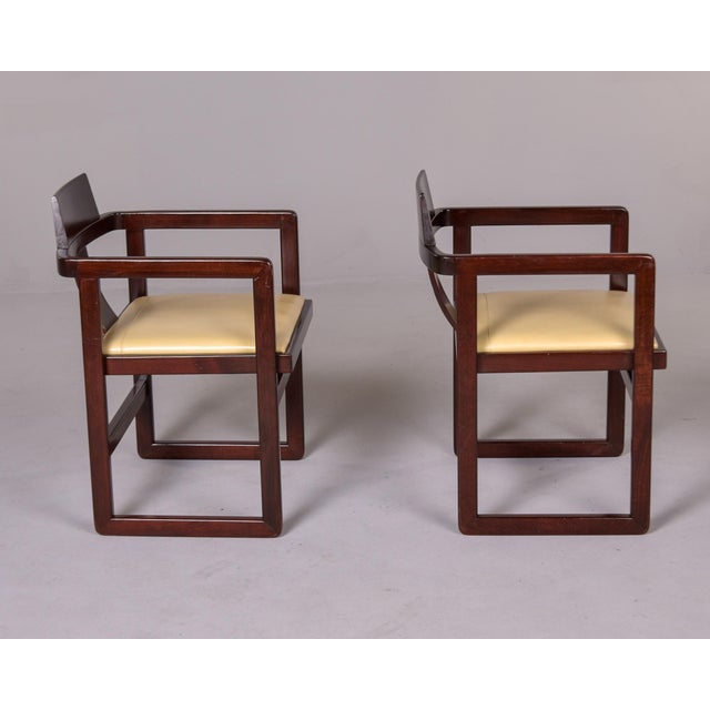 Italian Mid Century Asian Style Armchairs - Set of Four For Sale - Image 4 of 12