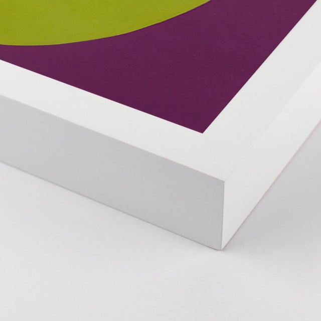 DESCRIPTION: Violet & Green Forever Large White Framed Print by Stephanie Henderson SPECIFICATIONS: Type: Framed Paper....