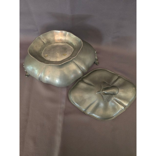 1940s French Pewter Soup Taureen For Sale In Los Angeles - Image 6 of 8