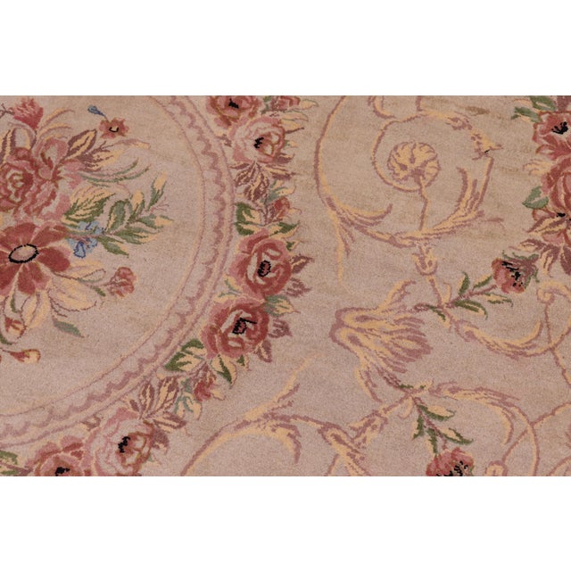 Renaissance Abusson Pak-Persian Gray/Green Wool Rug - 9'0'' X 12'4'' For Sale - Image 4 of 8
