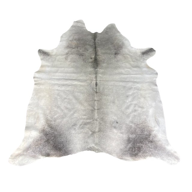 2000 - 2009 Large Gray Brazilian Cowhide Rug 6'9" X 7'6" For Sale - Image 5 of 5