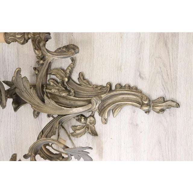 Gold Antique Golden Bronze Sconces, Set of 2 For Sale - Image 8 of 11