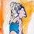 ""Young Model" Watercolor and Ink Drawing by Martha Holden For Sale In Los Angeles - Image 6 of 7