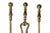 Mid 20th Century 5 Pc. Brass Fireplace Tool Set For Sale - Image 9 of 9