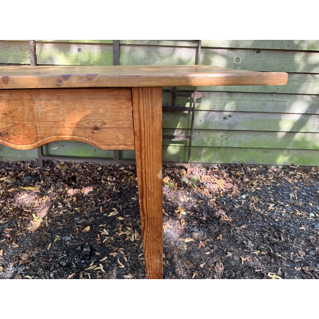 Large Farmhouse Dining Table in Pine, 1955 For Sale - Image 10 of 12