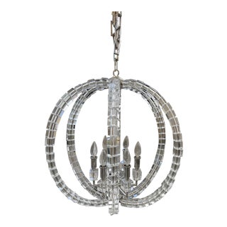 EF Chapman for Visual Comfort Crystal Chandelier For Sale