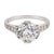 Art Deco Art Deco Gia 2.14 Carat Old European Cut Diamond Platinum Engagement Ring, Size 5 For Sale - Image 3 of 6