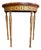 Antique Giltwood Demi-Lune Console Table With Satinwood Inlay For Sale