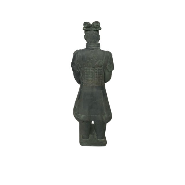 Late 20th Century Chinese Terracotta Warrior Replica Statue Large Mixed Material Asian Decor For Sale In Tulsa - Image 6 of 12