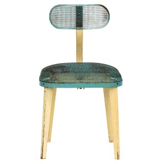 Metal Mesh Chair in the Manner of Jean Prouve For Sale