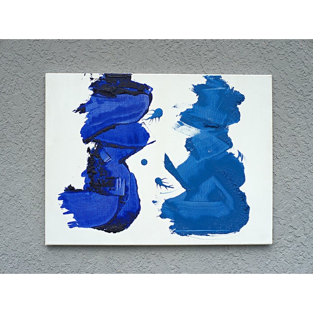 Original Acrylic Painting from the continuing series Conversations. Pereidolia Blues Legends (Pereidolia definition: The...