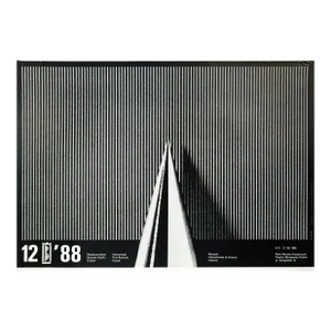 1988 Original Polish Exhibition Poster, International Print Biennale Krakow, W. Pluta