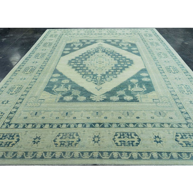 Turkish Oushak Antique Look Rug 9'6" x 13' #20082 Explore a curated collection of hallway runners, wool rugs, and handmade...