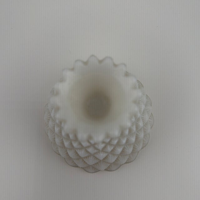 French 19th-Century French Portieux-Vallerysthal Milk Glass Pineapple Lidded Dish/Box For Sale - Image 3 of 9