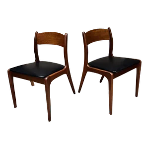 1960s Richbilt Mfg Danish Modern Dining Chairs Style Johannes Andersen