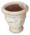 French Anduze Planter. Ivory 15” X 17” by La Madeleine For Sale